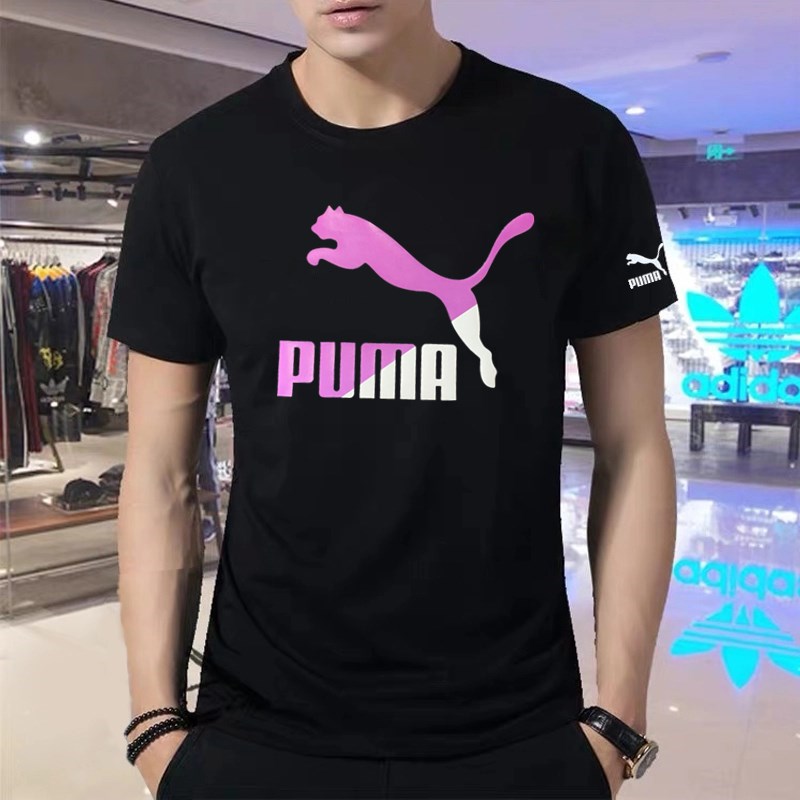 Áo Thun Tay Ngắn In Logo Puma Phối Màu Gradient Cá Tính Hợp Thời Trang Hè