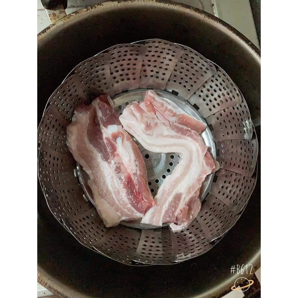 Vỉ hấp inox thông minh size to 36cm | Rổ hấp inox xếp gọn được
