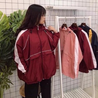 ... áo khoác gió nữ form rộng cá tính