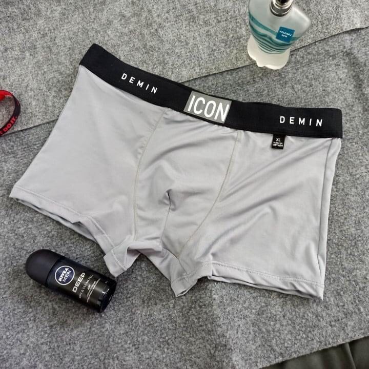 Quần Sịp Nam Thun Lạnh Boxer ICON co dãn 4 chiều, Quần Lót Nam Boxer thun lạnh ICON Demin sexy cao cấp