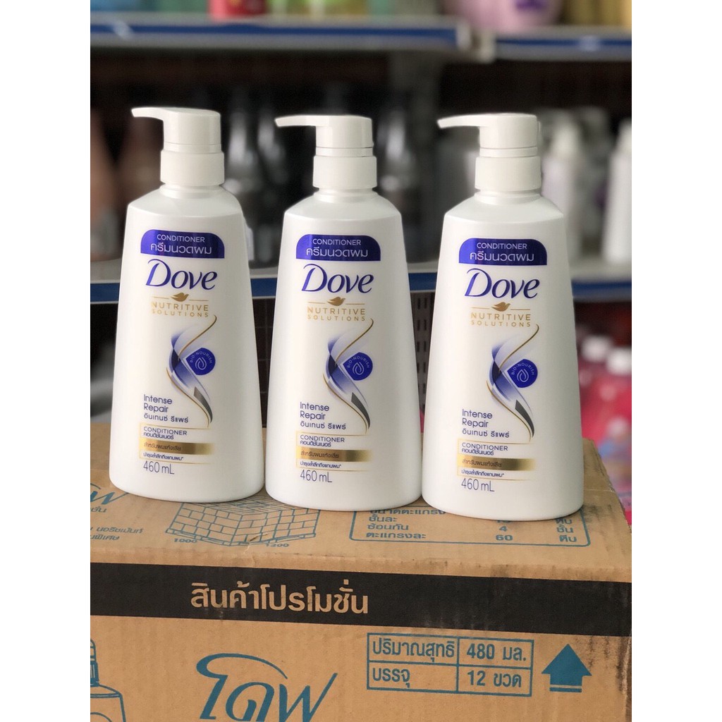 Dầu Gội_Dầu Xả Dove Thái Lan 450ml (Phục hồi tóc hư tổn)