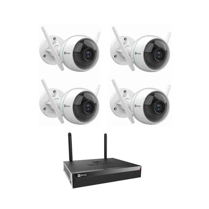 Bộ Kit hikvision Nk42W0 , NK42W0H ,Bộ Kit Camera IP EZVIZ CS-C3WN 2MP 4 Camera và 1 đầu ghi - Chính Hãng - BH 24 Tháng