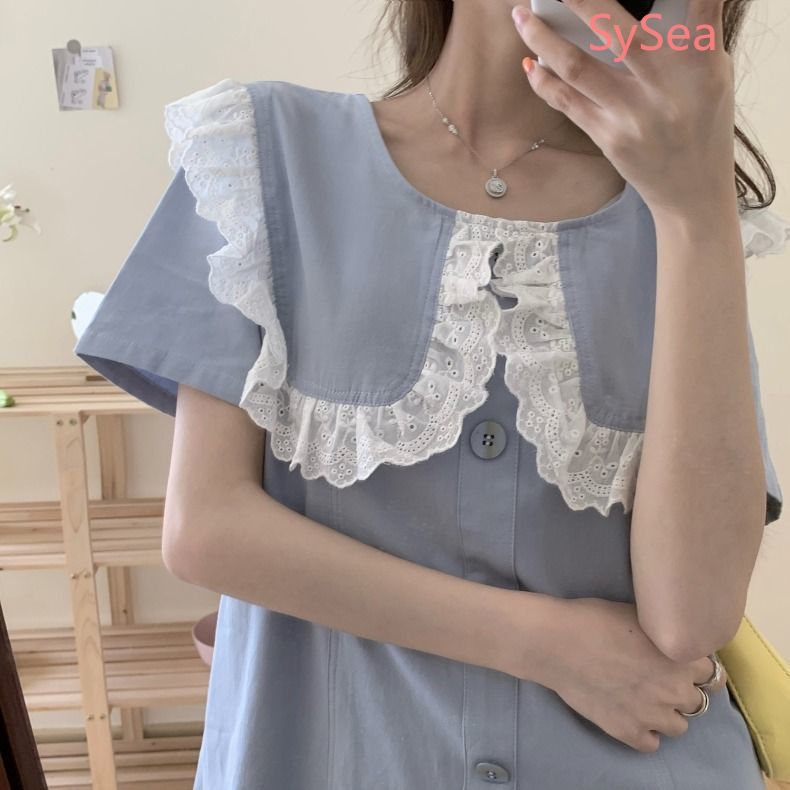 Đầm midi tay ngắn thời trang mùa hè ngọt ngào nữ tính