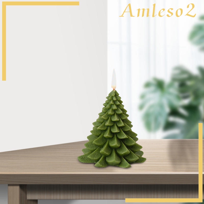 Nến sáp thơm hình cây thông Noel 3.9"
