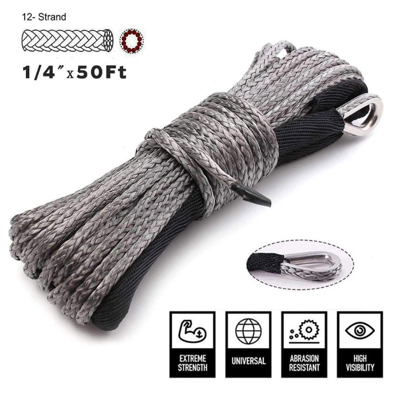 Dây Kéo Xe Hơi Bằng Sợi Tổng Hợp Chịu Tải Nặng Cho ATV UTV Off-road