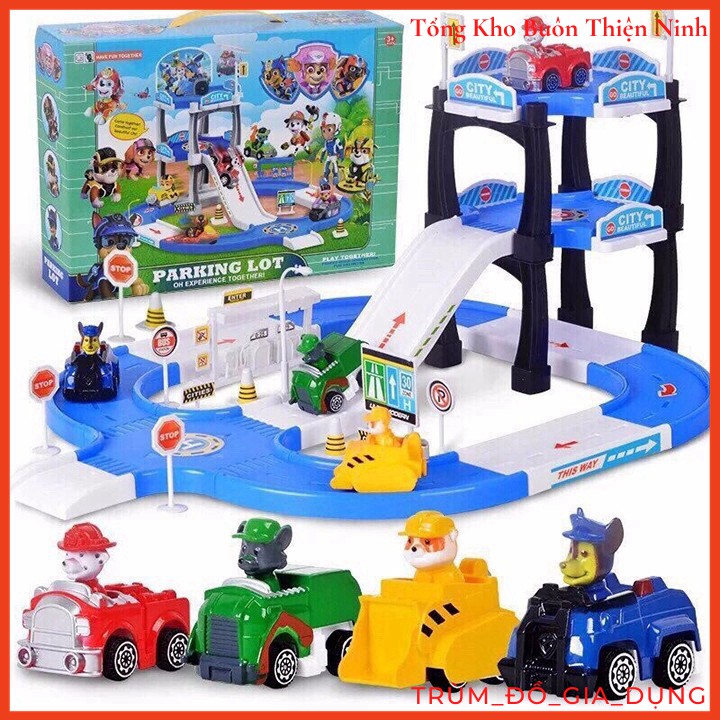 Đồ chơi mô hình biệt đội 4 chú chó cứu hộ PARKING LOT