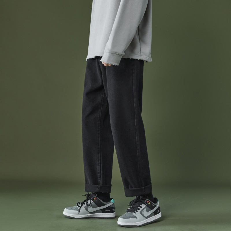 Quần Jean baggy nam phong cách Hàn Quốc dáng bò ống suông rộng màu đen - Xu hướng 2021 | BigBuy360 - bigbuy360.vn