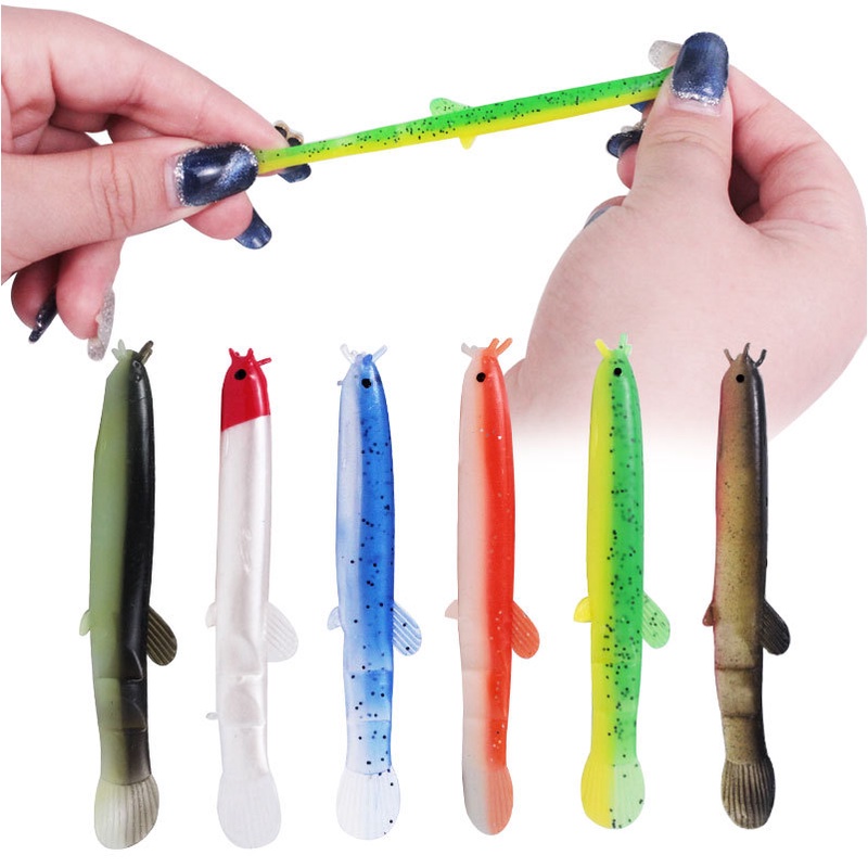 1 Mồi Giun Mềm Phát Sáng Trong Đêm 7.5cm / 2g 3D Sống Động