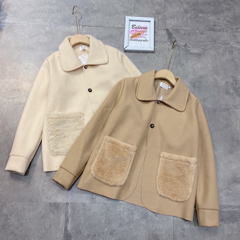 Áo Khoác Dạ Len Ép Túi Lông 2 Bên Dày Dặn Siêu Xinh Có Ảnh Thật Kèm Video | BigBuy360 - bigbuy360.vn