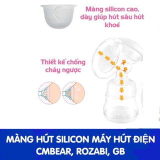 Màng hút silicon (Van trên) máy hút sữa điện các hãng có đường kính 5.3cm
