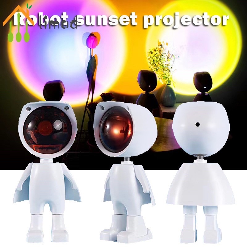 ⚡⚡Rẻ Vô Địch⚡⚡Đèn Hoàng Hôn Robot  , Đèn Chụp Ảnh Quay Video Tiktok , Đèn Chiếu Cầu Vồng Phi Hành Gia - BẢO HÀNH ĐỔI MỚI
