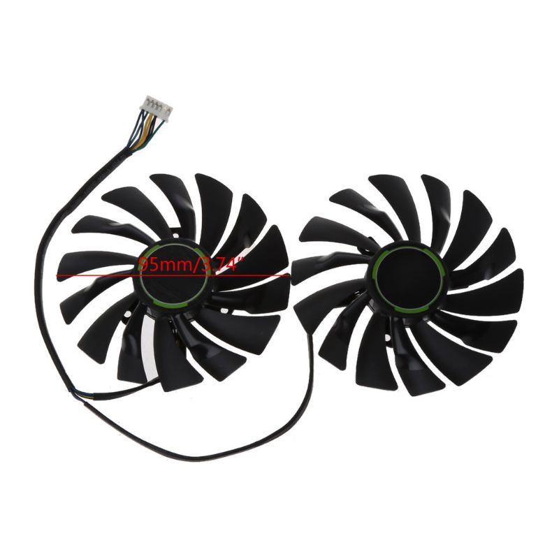 Set 2 Quạt Tản Nhiệt 95MM PLD10010S12HH 6Pin Thay Thế Cho Thẻ Đồ Họa MSI GTX970 GeForce GTX 970