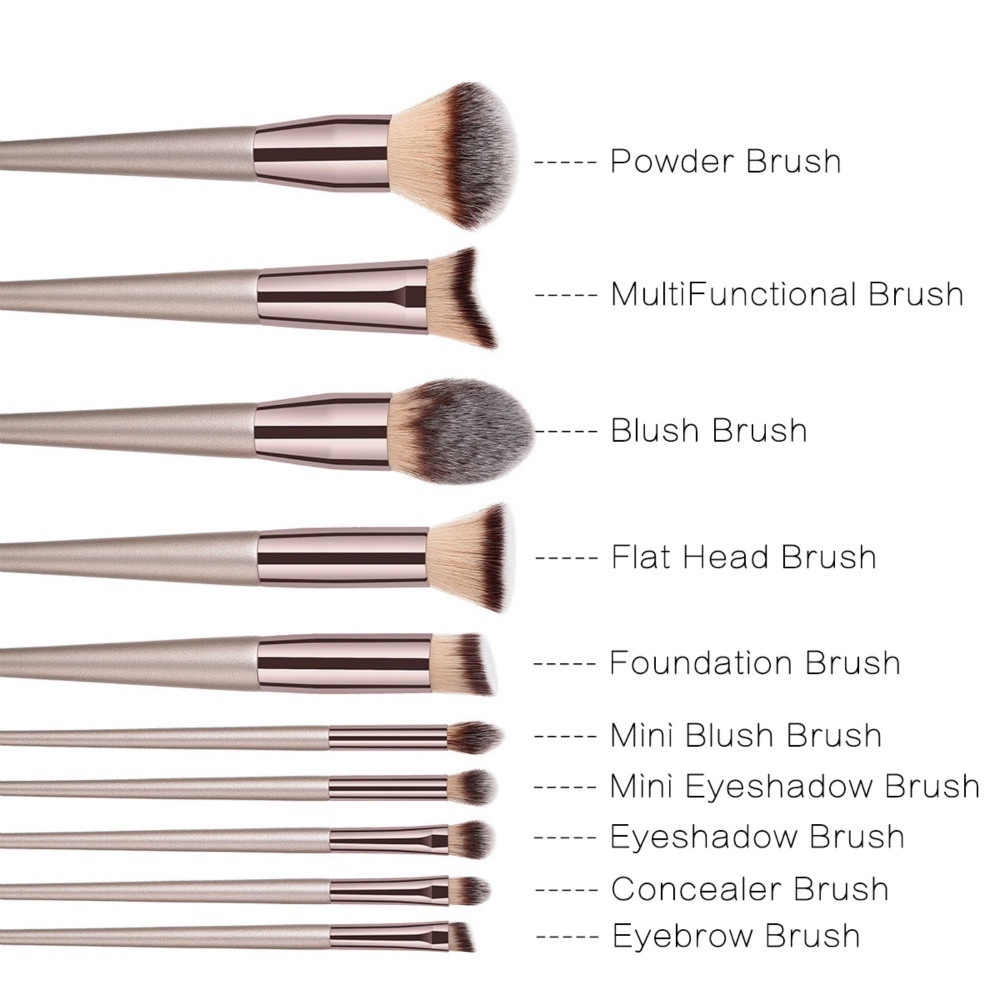 Bộ 4/10 Cọ Trang Điểm Sang Trọng