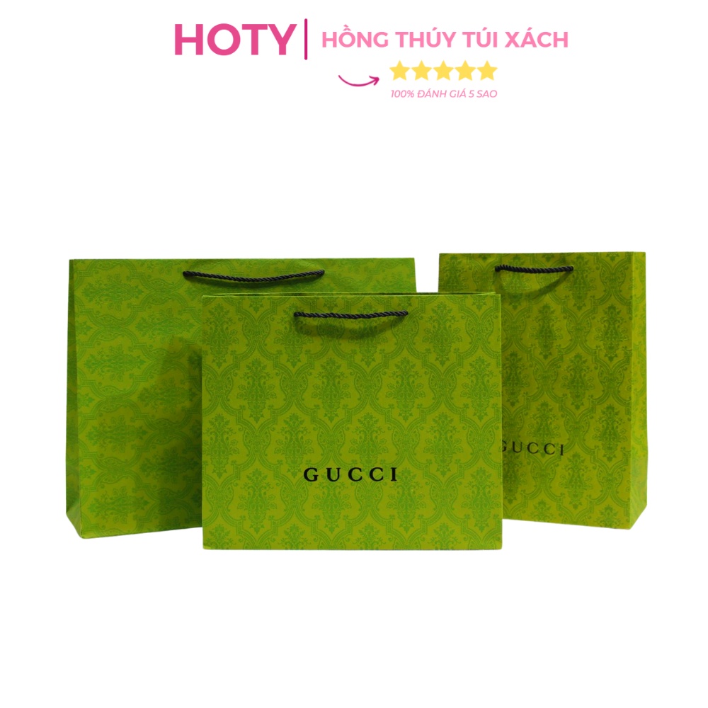 Túi Giấy Các Hãng Gu cci Xanh Lá Vip Nguyên Bản Cao Cấp Hàng Có Sẵn