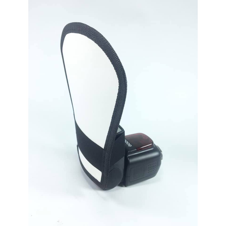 Tản sáng tay gấu 2 mặt trắng,  tráng bạc cho đèn Flash