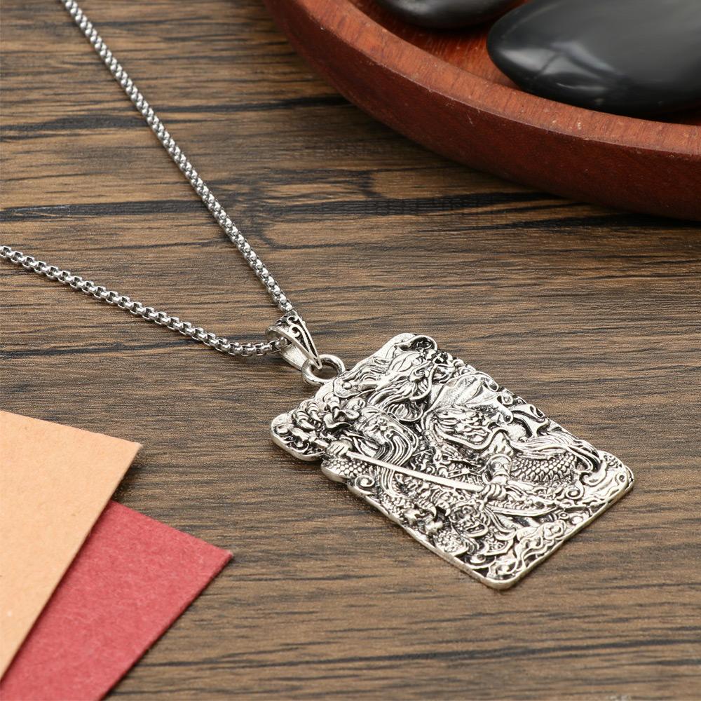 Vòng cổ Mặt Kim Loại Cá Tính Cho Nam Yibo Yuntian