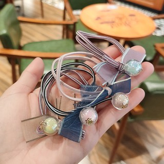Cột tóc nơ nhỏ hạt châu xinh xắn phong cách hàn quốc
