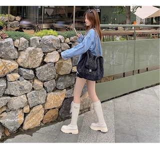 Giày bốt buộc dây cao 5p