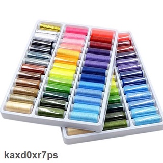 Bảo Hành 1 năm Set 39 cuộn chỉ may đồ nhiều màu từ 100% polyester kích thước 200 yard