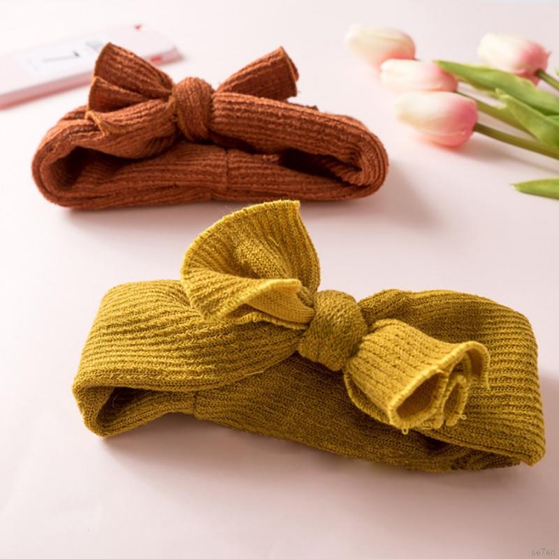 Băng đô nơ màu trơn phong cách thời trang dễ thương cho trẻ em