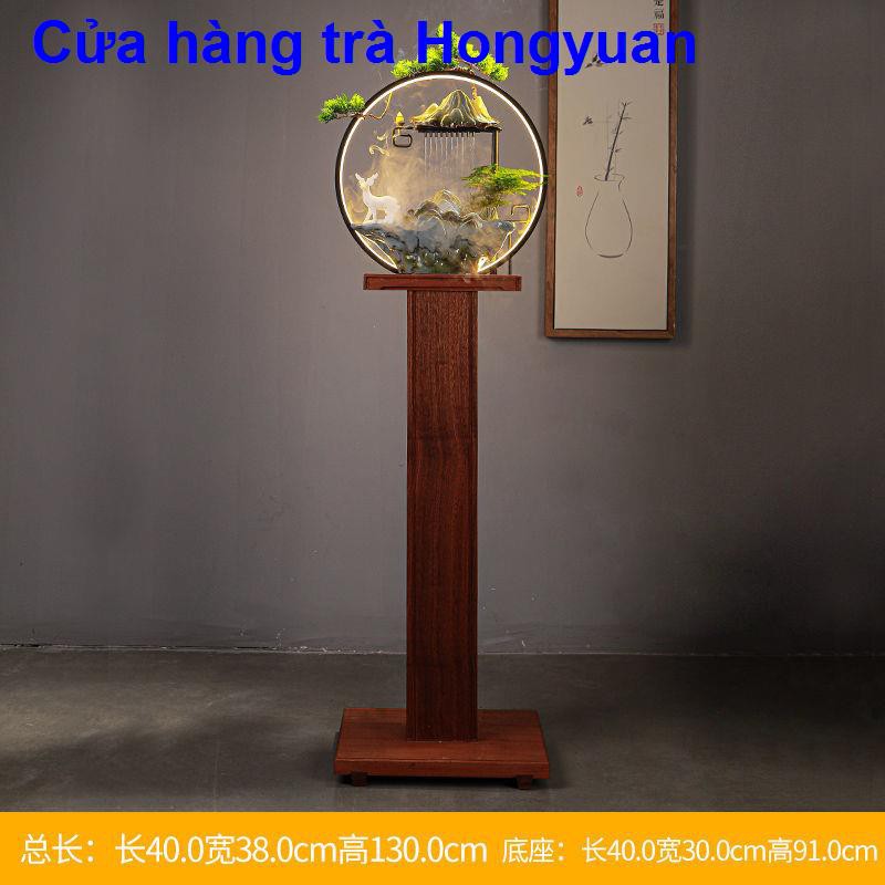 Đài phun nước gốm sứ tuần hoàn kiểu Trung Quốc sáng tạo tiền lì xì phòng khách văn phòng máy tính để bàn làm quà tặng tr