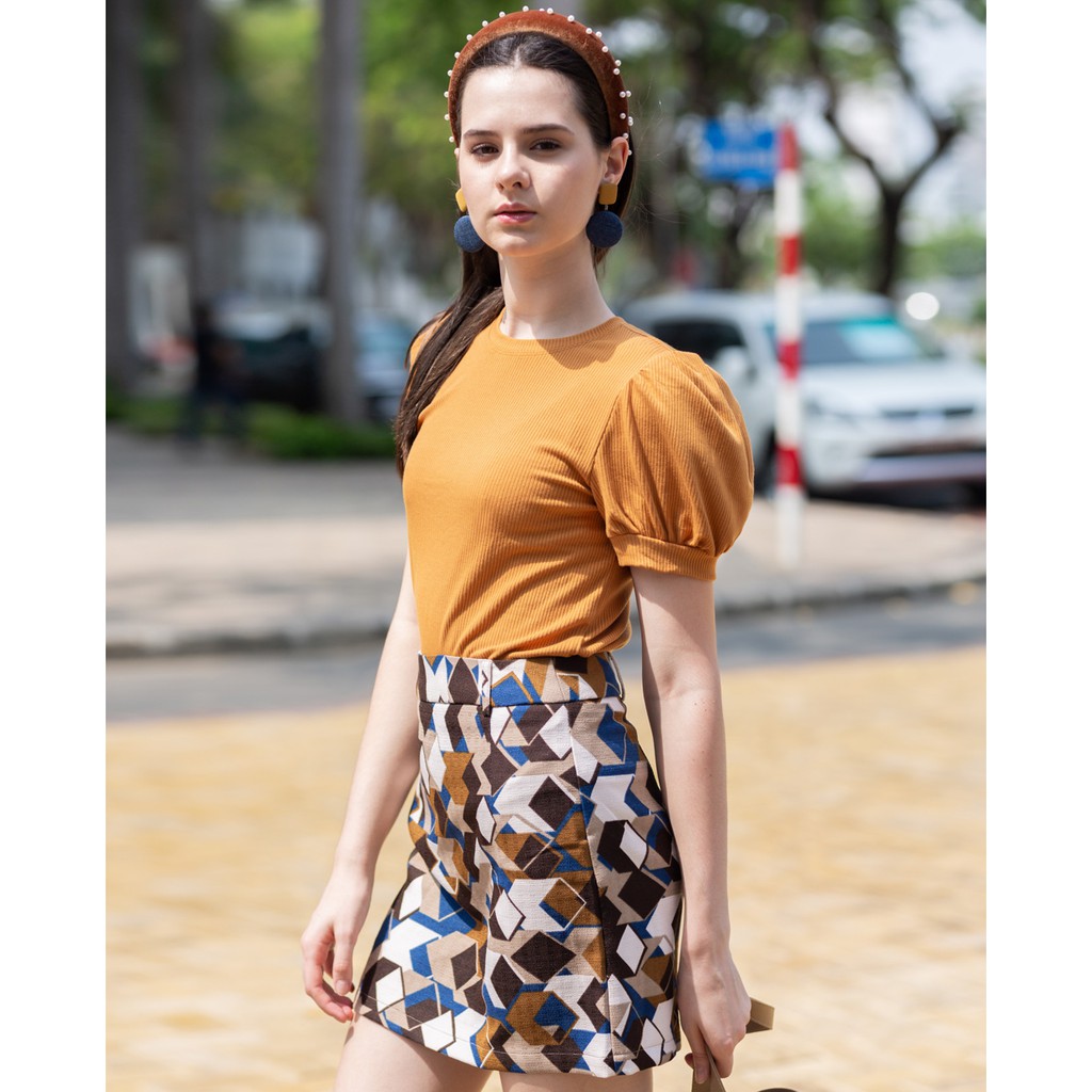 [Mã FAMALLT5 giảm 15% đơn 150k] Váy ngắn chữ A họa tiết vuông J-P Fashion | BigBuy360 - bigbuy360.vn