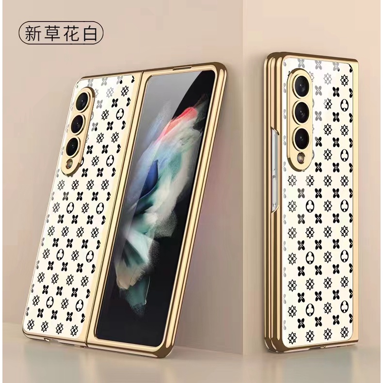 Ốp Điện Thoại Kính Cường Lực Siêu Mỏng Mạ Điện Cho Samsung Z Fold 4 Z Fold 3 Samsung Galaxy Z Fold 4 5G 2022