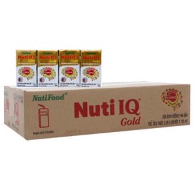 Sữa bột pha sẵn Nuti IQ Gold hộp 110ml *48 hộp