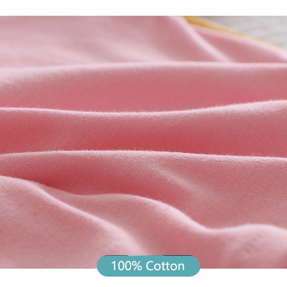 [THOMAS KIDS] Áo Thun Tay Dài 100% Cotton In Họa Tiết Hoạt Hình Động Vật Dễ Thương Thời Trang Cho Bé Gái 1-6 Tuổi