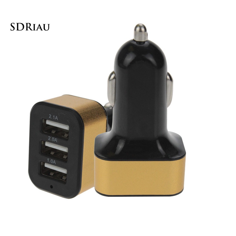 Ổ cắm sạc 3 cổng USB cho xe hơi 2.1A 2.0A 1.1A thiết kế cao cấp