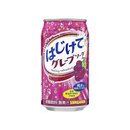 Nước soda Sangaria Hajikete lon 350g - 4 vị - Konni39 Sơn Hoà - 1900886806