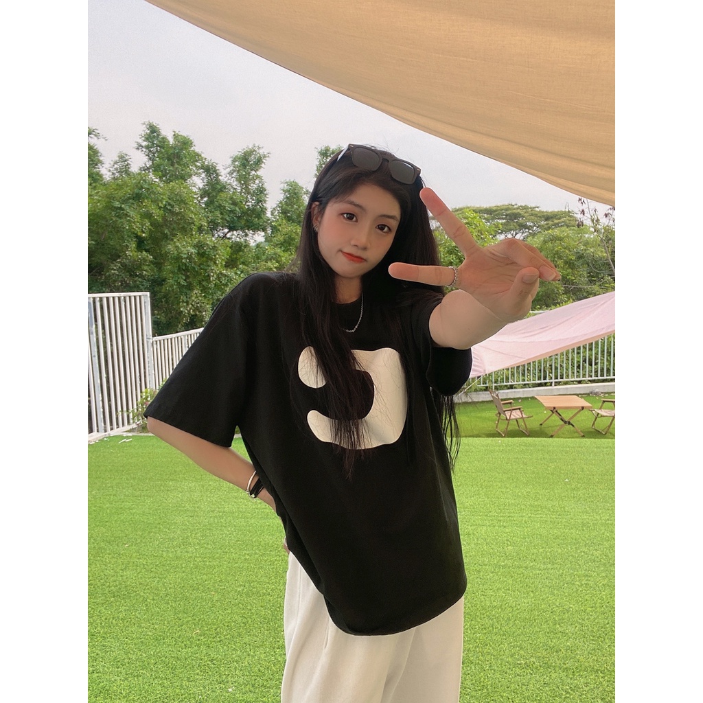 Áo Thun Nữ Ngắn Tay In Chữ Phong Cách retro