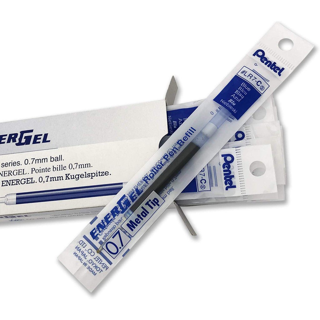 Ruột Bút Ký Pentel Energel LR7  | Mực Ra Đều/ Êm/ Mịn/ Siêu Nhanh Khô| Hàng Chính Hãng Pentel Việt Nam | GDP