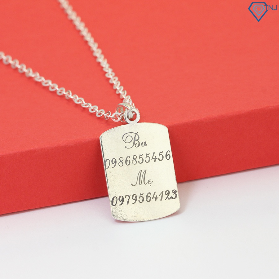 Dây chuyền bạc cho bé hình con gà khắc tên DCT0079 Trang Sức TNJ