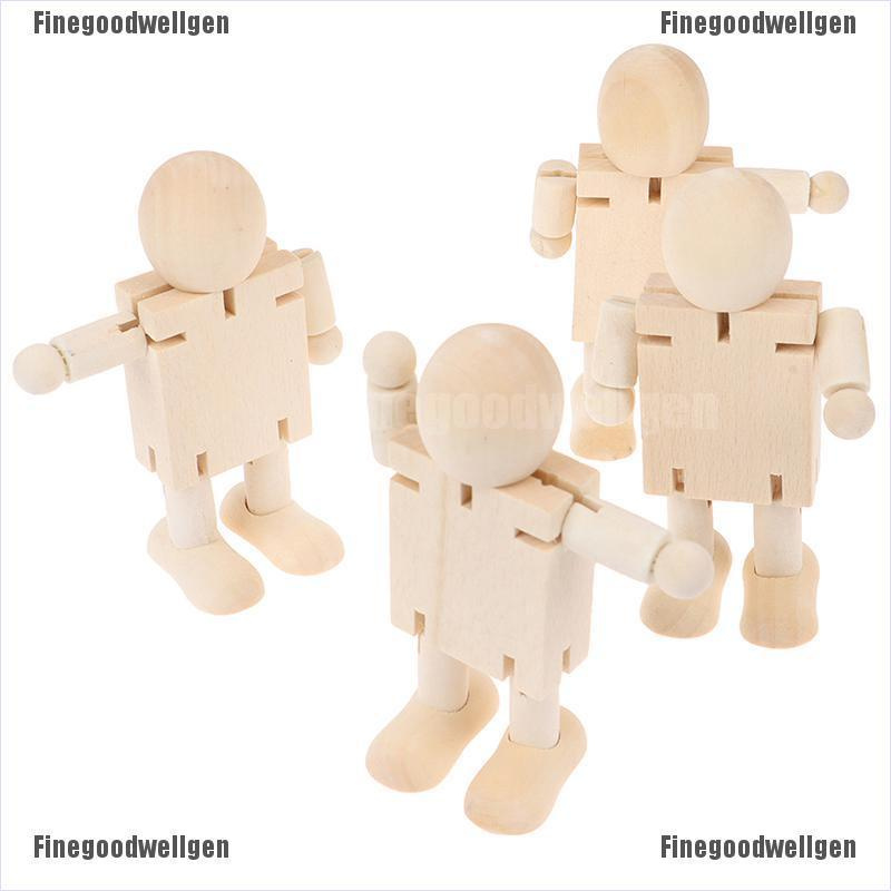 Finegoodwellgen Novelty Wooden Robot Toy Learning Transformation Colorful Wooden toy for kid FGWG