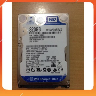 hdd laptop chuẩn 2.5 ich dung lượng 320gb tốc độ 5400prm cũ