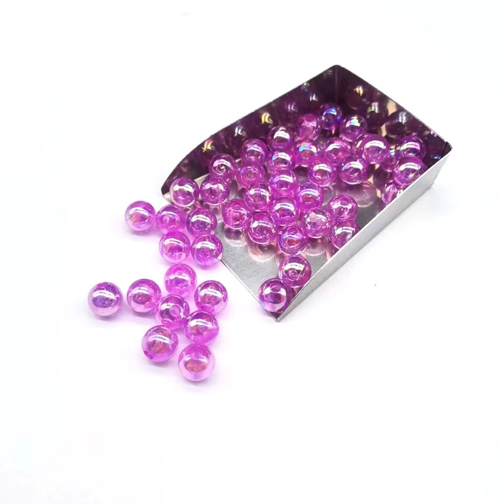 Chuỗi Hạt Tròn Nhiều Màu Sắc Bằng Acrylic 6mm 8mm 10mm Làm Trang Sức