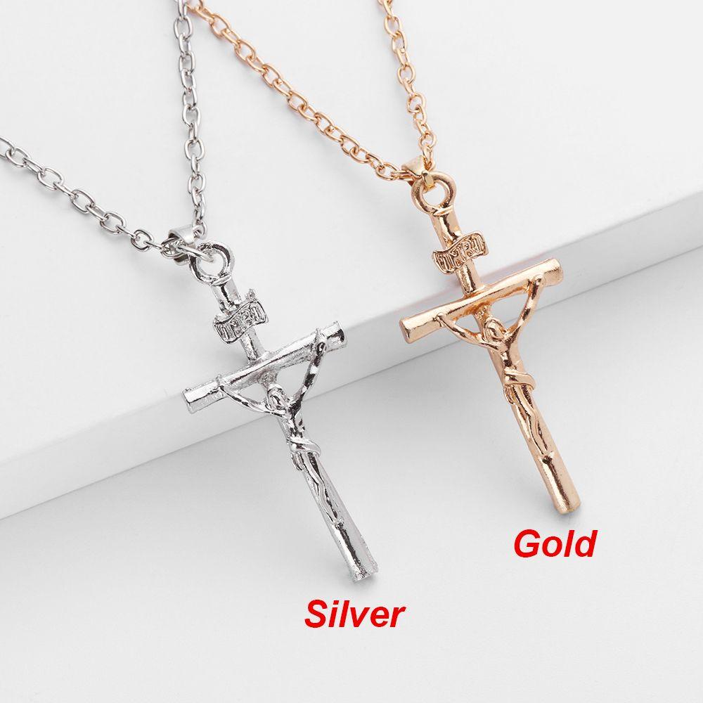 HS Necklace Hot Sale Jewelry 18K Gold Plated Cross Pendant