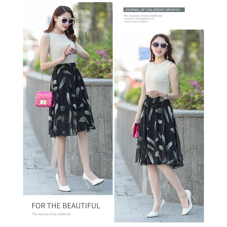 Chân Váy Hoa Lưng Thun Họa Tiết Hoa Xinh Xắn Thời Trang Nhiều Mẫu | BigBuy360 - bigbuy360.vn