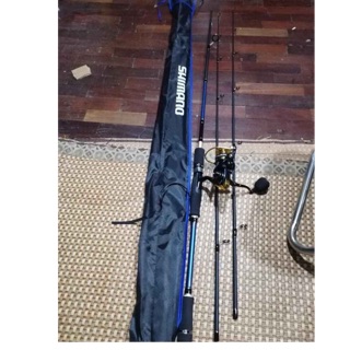 Bộ cần lure shimano và máy câu sf