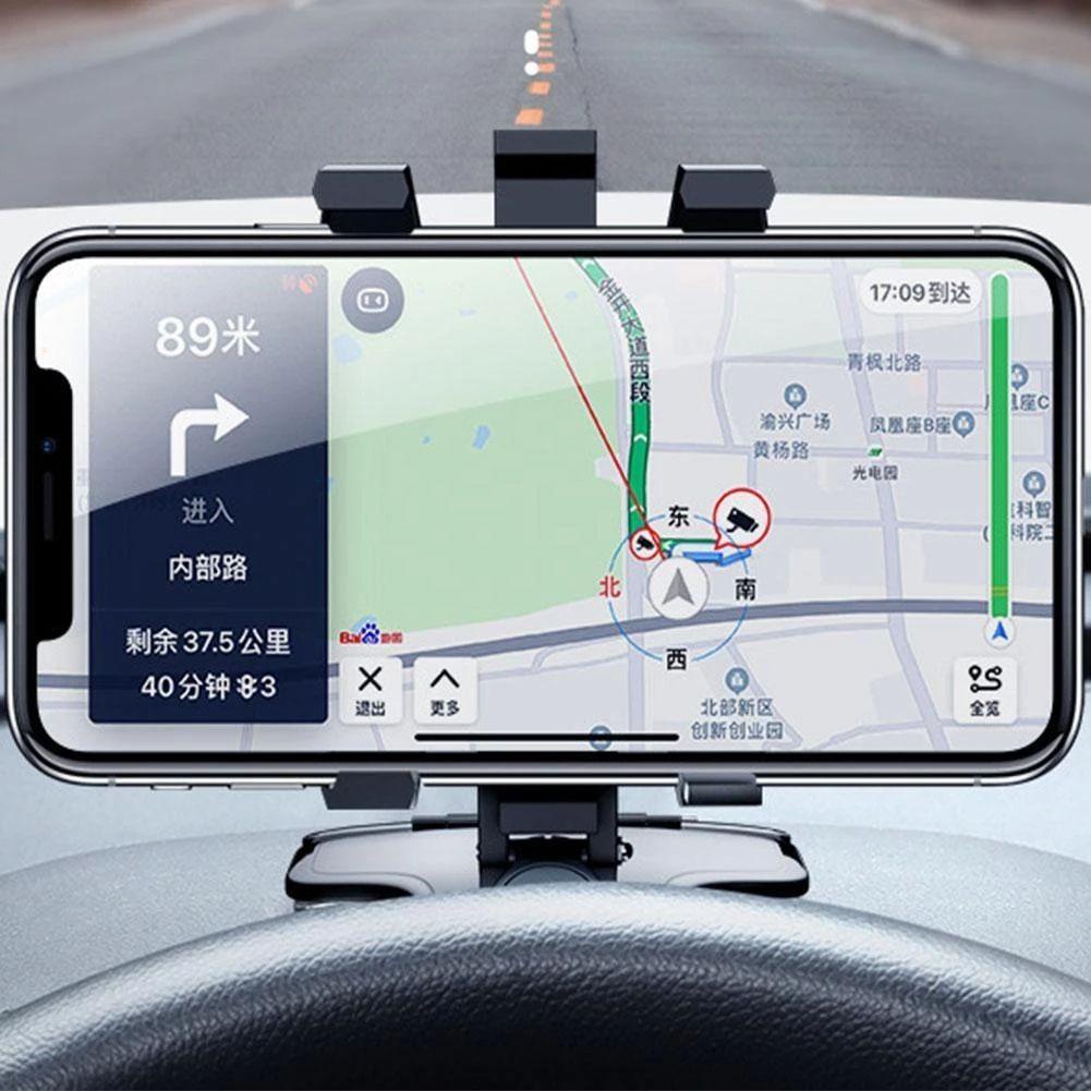 Giá Đỡ Điện Thoại Xoay 360 Độ Gắn Kính Chiếu Hậu Xe Hơi Tiện Dụng