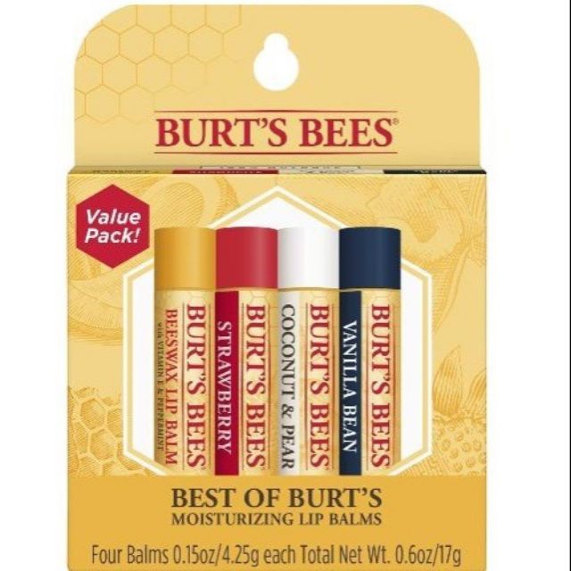[BILL MỸ] Son dưỡng môi Burt's Bees Moisturing Lip Balm 100 % Natural 4.25g