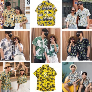 Áo sơ mi hoa quả trái cây đi biển công ty gia đình nhóm lớp đồng phục