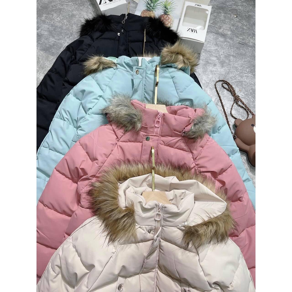 (Ảnh thật) Áo phao cổ lông siêu ấm L.Y Store nữ &lt;3 Style Hàn Quốc form cực xinh