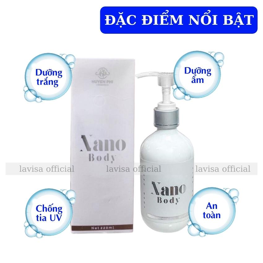 Kem Body Nano Huyền Phi Dưỡng Da Trắng Mịn Tươi Trẻ Không Bết Dính Không Lộ Vân Kem Thấm Cực Nhanh