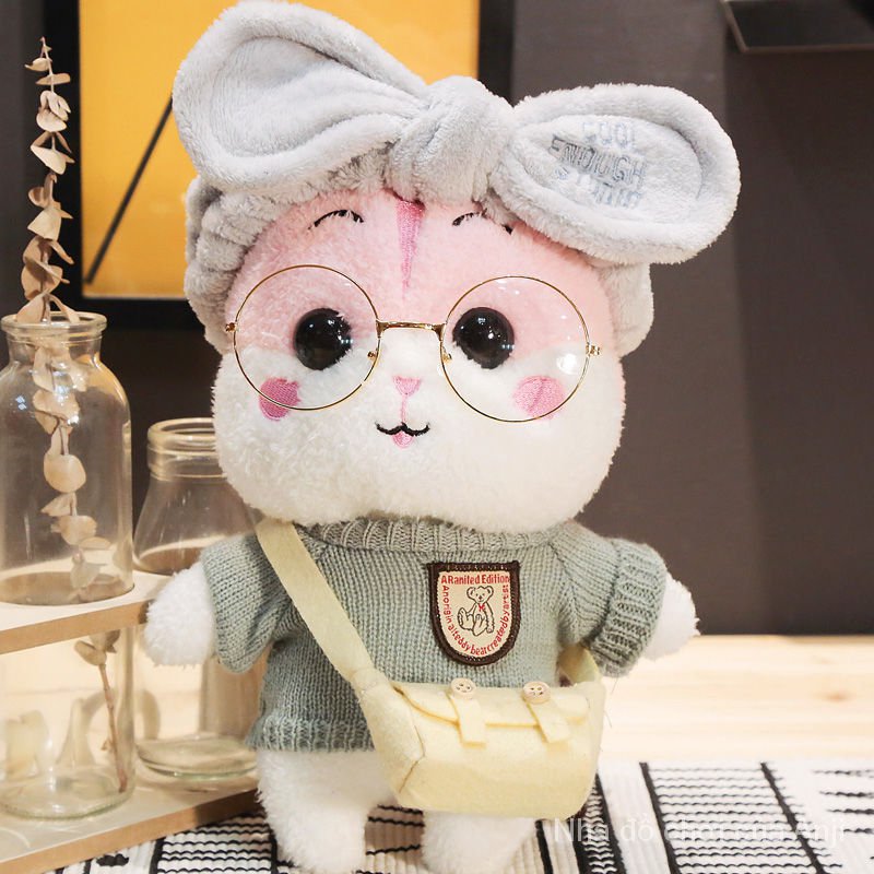 Đồ chơi chuột hamster nhồi bông màu hồng xinh xắn