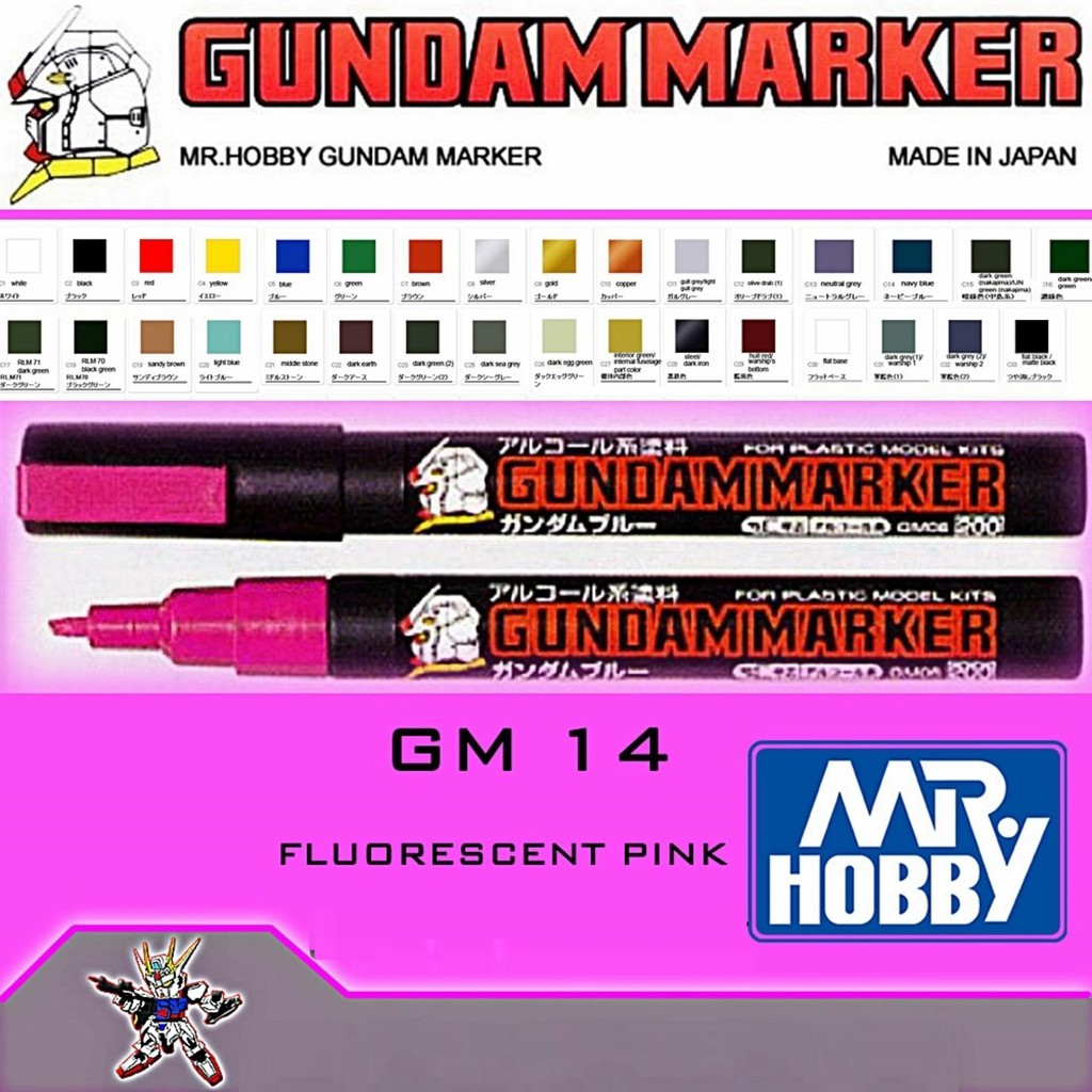 Bút kẻ lằn chìm Gunpla Mr. HOBBY GM14 Made In Japan Gundam Marker tô màu mô hình lắp ráp Gundam Bandai