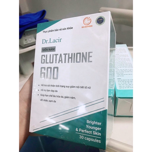 [Mã 77FMCGSALE1 giảm 10% đơn 250K] VIÊN UỐNG NÁM TRẮNG DA GLUTATHIONE 600 Dr Lacir | BigBuy360 - bigbuy360.vn