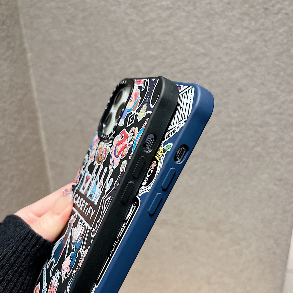 Ốp Điện Thoại Lông Mềm In Hình One Piece Cho iPhone13Pro iP12Pro XR iPhone11 12Promax 13Promax 11 12 13