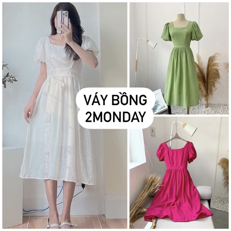 [NEW/ẢNH THẬT] ĐẦM VÁY ĐŨI BỒNG BỀNH ĐI BIỂN NHIỀU MÀU CỔ VUÔNG SIÊU XINH